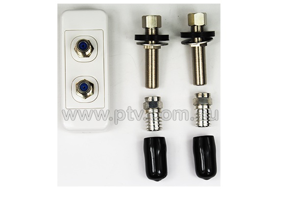 Through the Wall Caravan TV Wall Plate Dual F